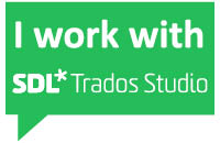 I work with SDL Trados Studio 2017